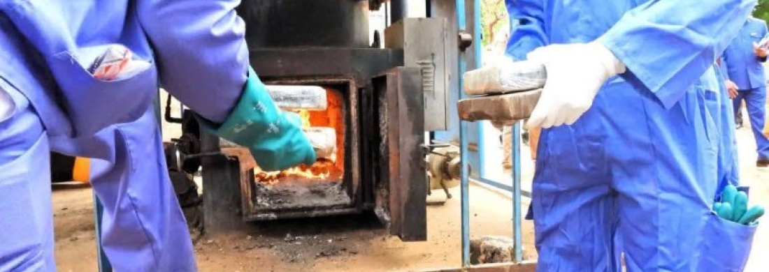 Lutte contre la drogue : 320 kg de cocaïne saisis à Gaya et Zinder incinérés à Niamey