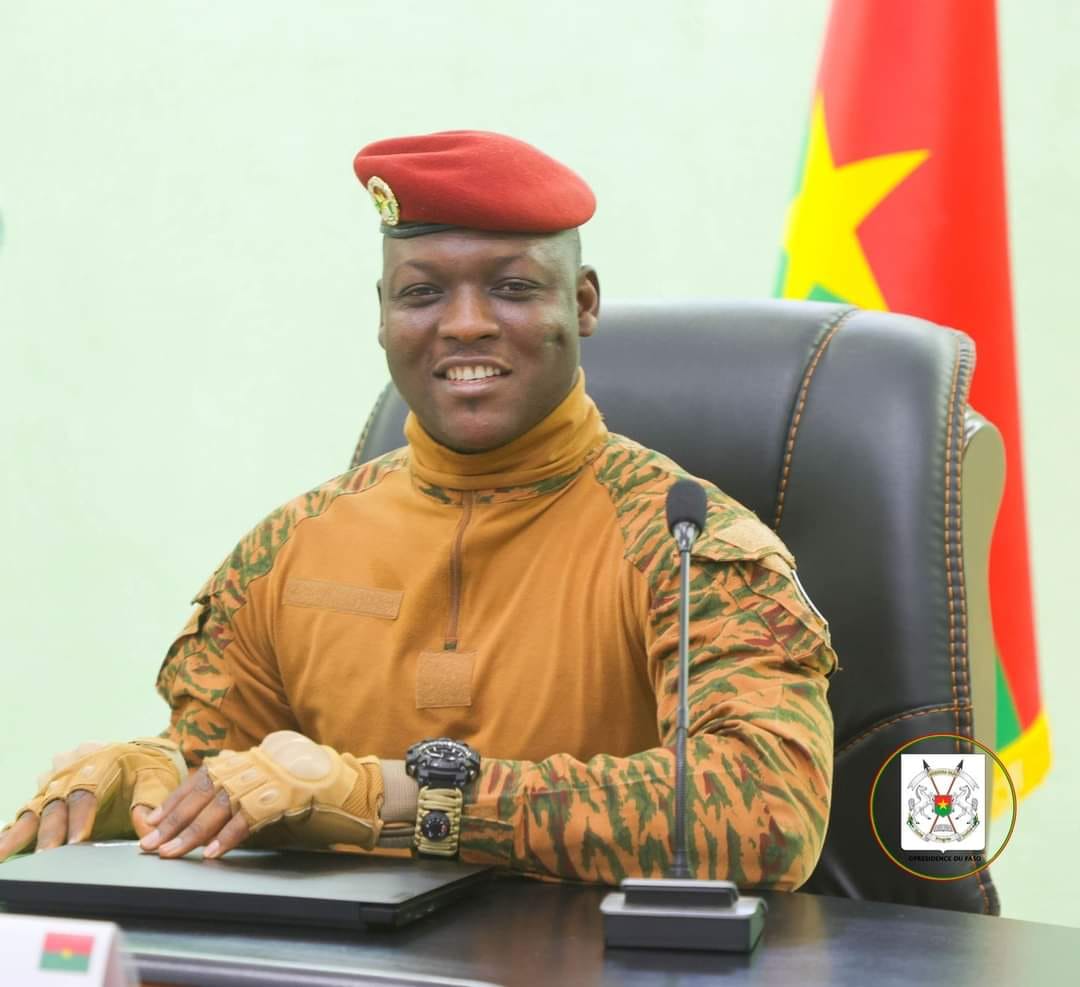 Capitaine Ibrahim Traore souriant