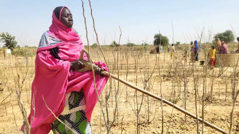 Amina Hamadou habitante village Hayni Si Morou Maourey