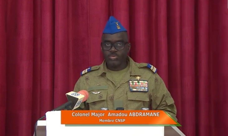 colonel major Amadou Abdramane membre CNSP