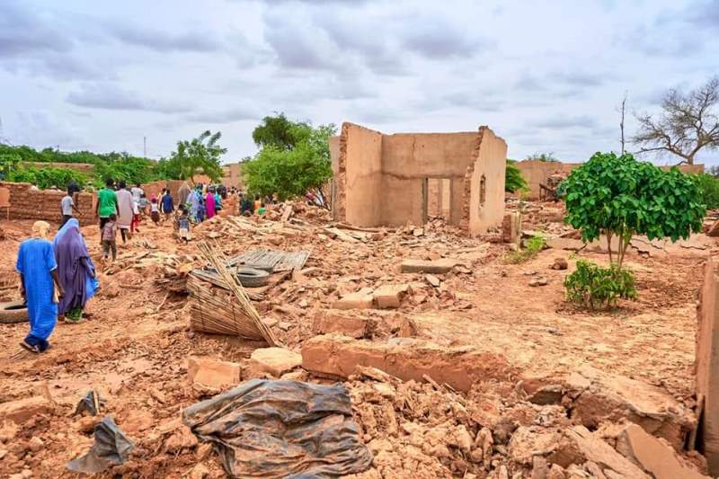 maison effondre inondations Niger BIS