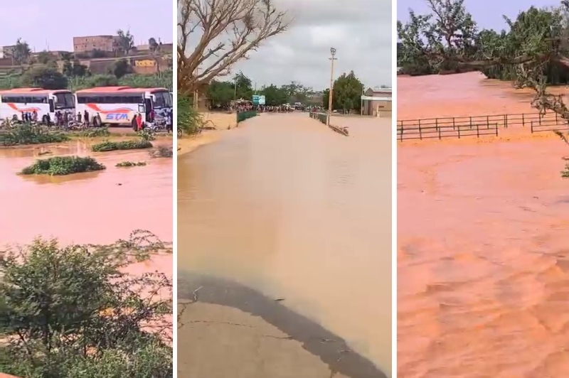 route coupe inondations Niamey