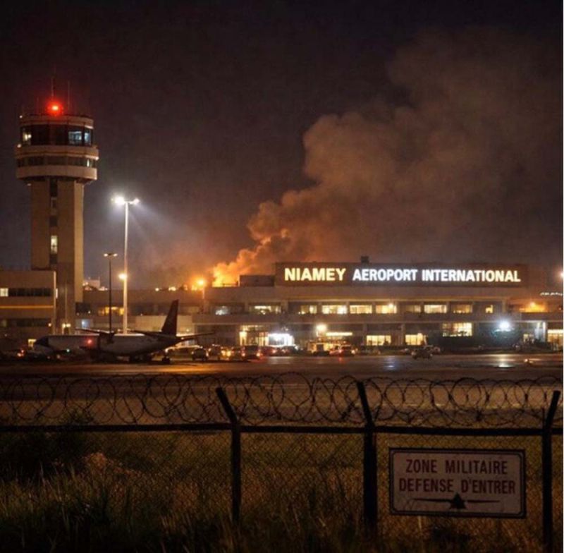 Aeroport Niamey vu de nuit