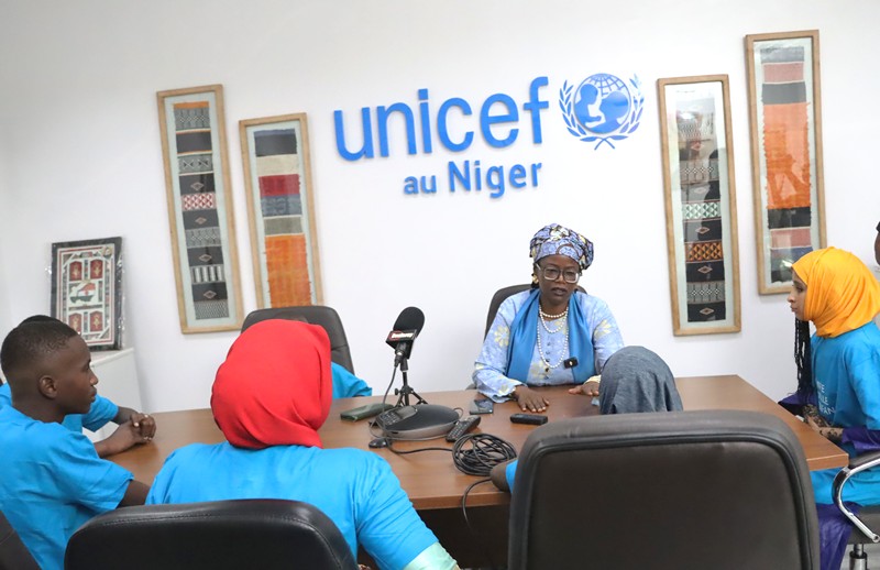 Enfants recu Bureau Unicef