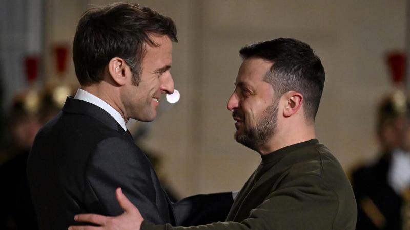 Macron et Zelensky