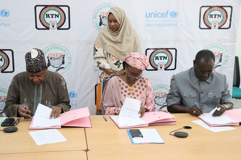Signature convention RTN ONEP et Unicef BIS