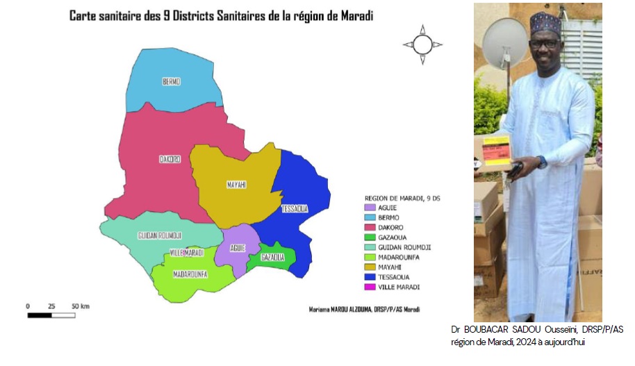 carte sanitaire Districts sanitaire Maradi