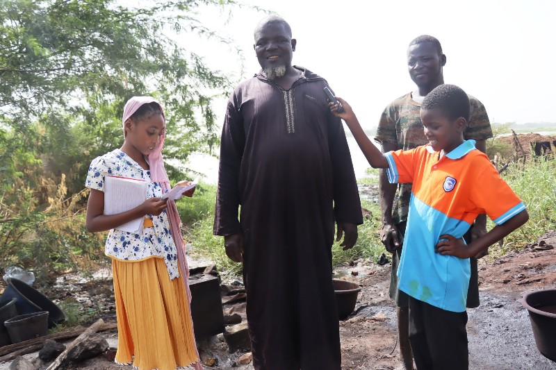 enfants journaliste reportage fleuve