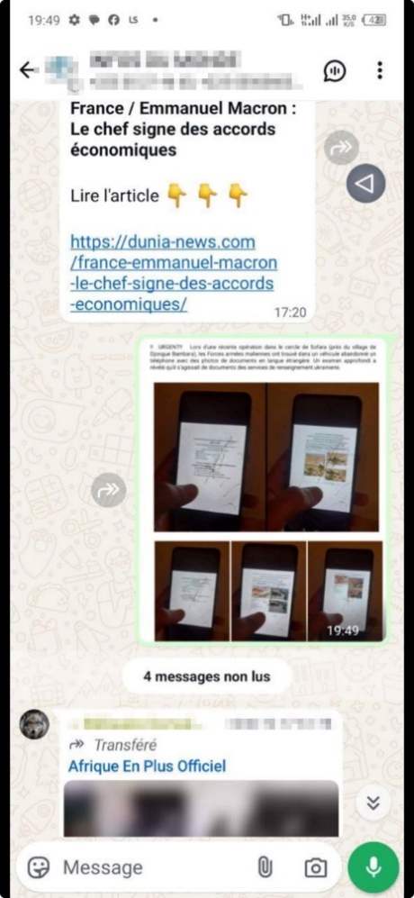illustration message Macron