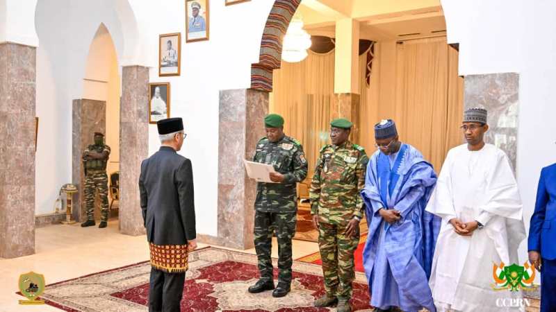 lettres creance ambassadeurs recu par Tiani 15 01 2026 BIS2