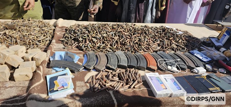materiels de guerre saisi Gendarmerie Agadez BIS