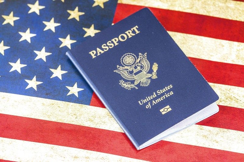 passeport americain image d illustration