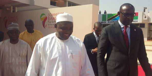 Adama Barrow a Bamako le 14 janvier 2017