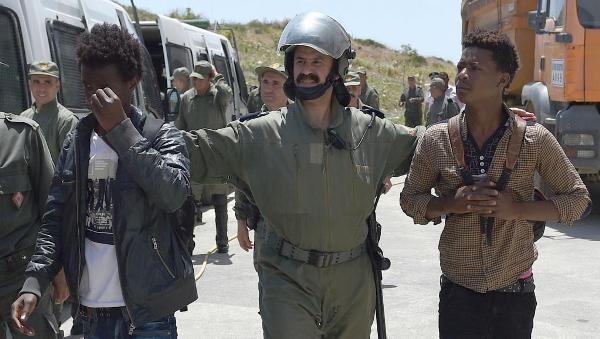 Arrestation de migrants au Maroc