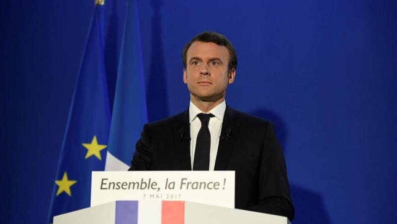 Emmanuel Macron lors de son premier discours