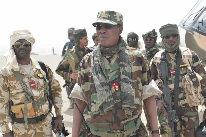 Idriss Deby en tenue militaire