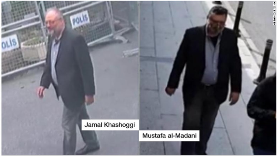 Jamal Khashoggi et son presume assassin