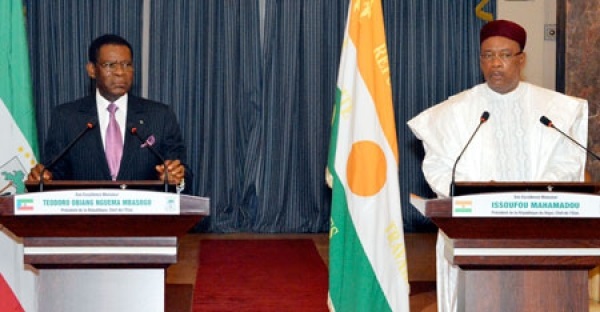 Issoufou et Theodoro Obiang Nguema conference de presse