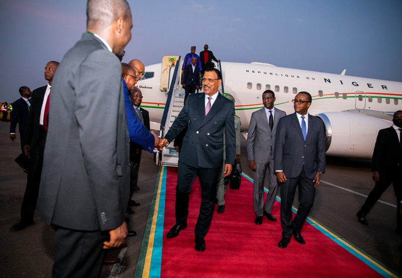 Bazoum arrive a Kigali