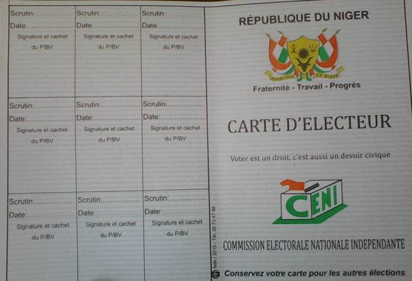 Carte Electeur Niger