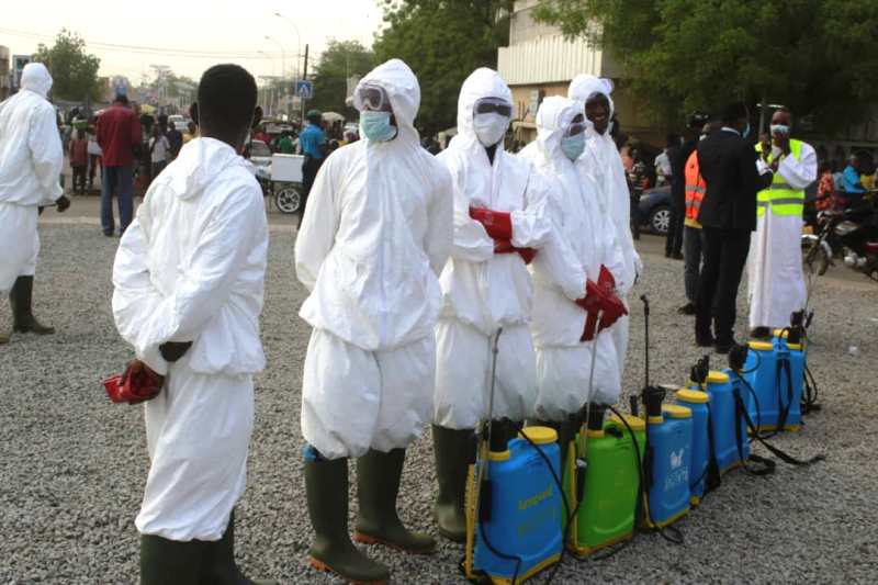 Operation desinfection Grand marche de Niamey BIS1