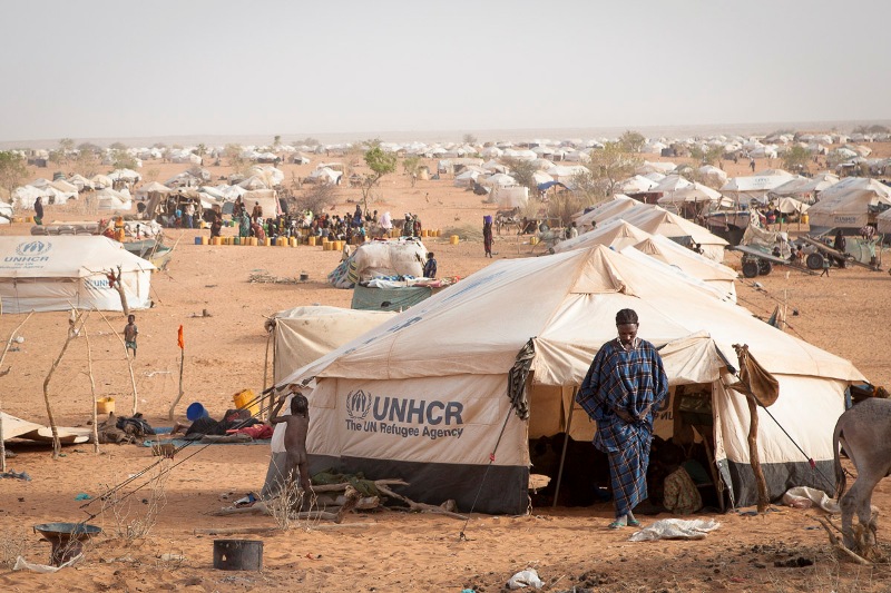 camp refugies Maliens