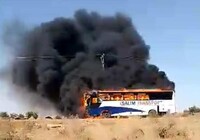 Incendie sur l’axe Tahoua-Konni : un bus de Salim Transport calciné, tous les passagers sains et saufs