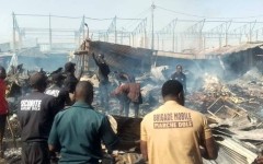 Zinder : un violent incendie ravage une partie du Grand marché Dolé