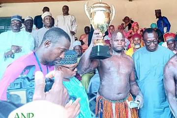 Coupe du Président de la République de lutte traditionnelle: le roi des arènes Kadri Abdou 