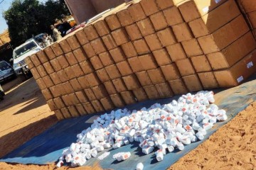 Konni : 10,8 millions de comprimés de benzhexol saisis, valeur estimée à près d’un milliard de F CFA