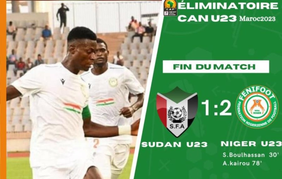 Éliminatoires CAN U23 MAROC 2023 : le Niger bat le Soudan 2-1 et se qualifie
